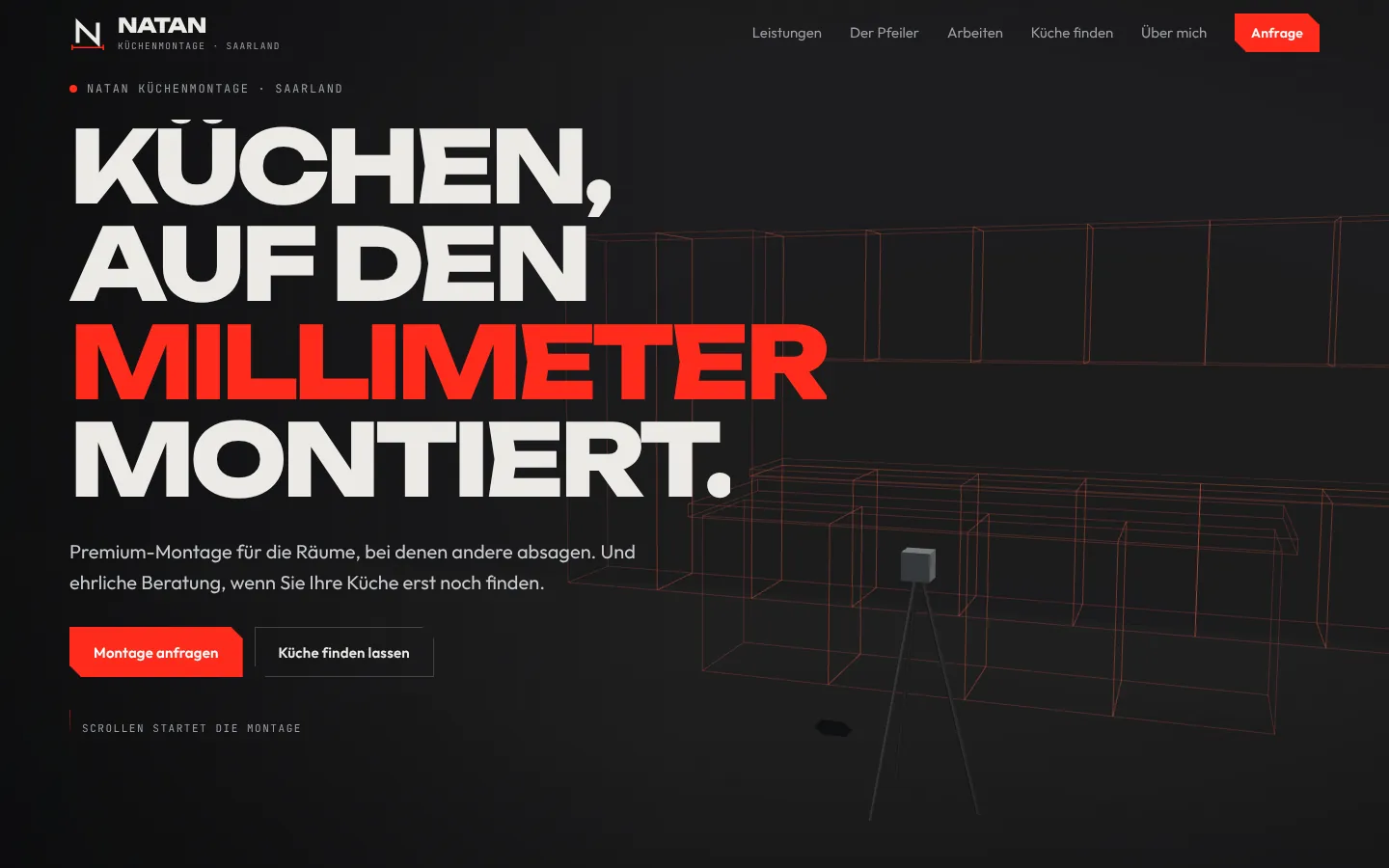 Startseite Natan Küchenmontage am Laptop