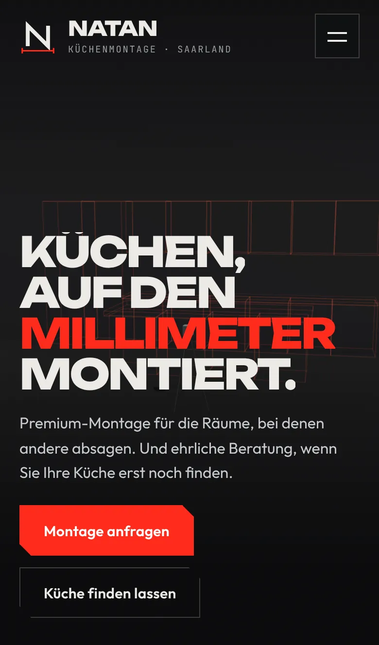 Startseite Natan Küchenmontage am Handy